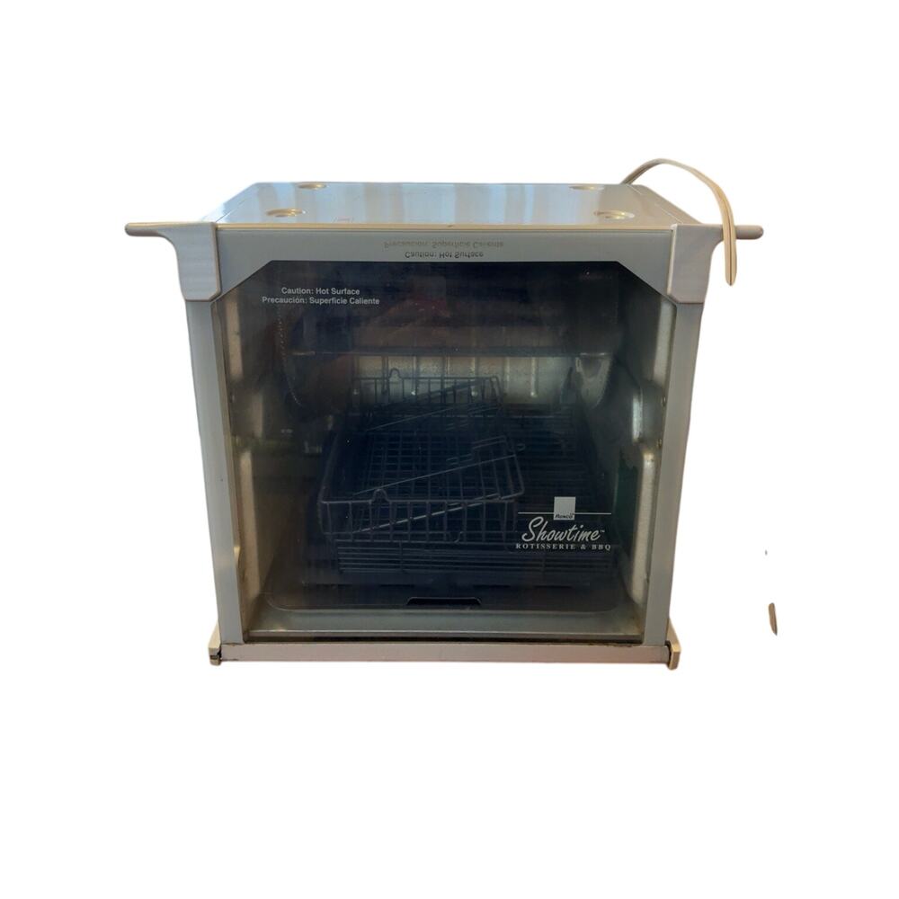 Ronco Showtime Rotisserie BBQ Oven Digital Countertop Roaster Basket Tested